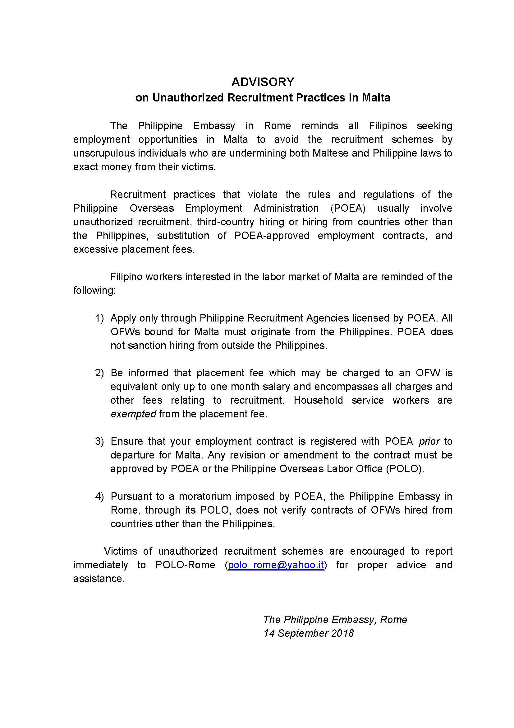 MALTA LABOR ADVISORY 13 SEP 2018 F