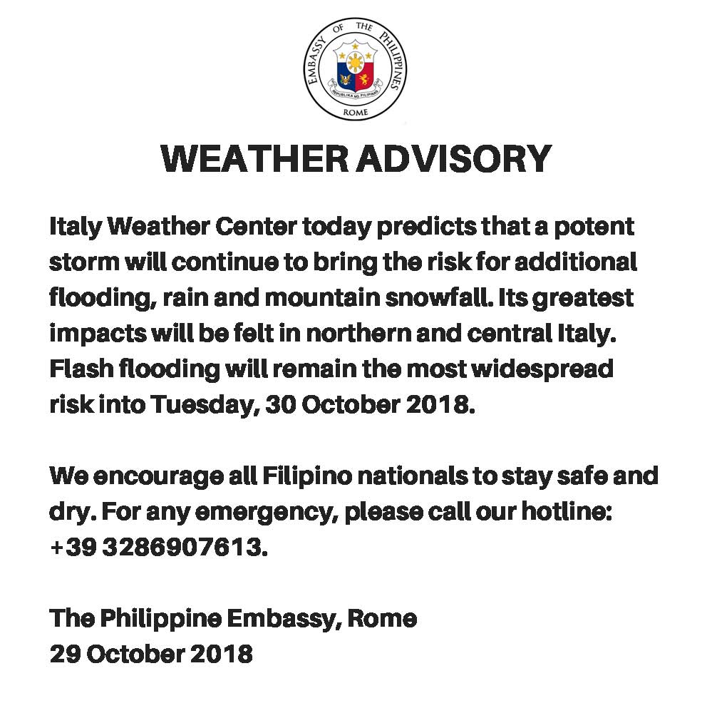 Weather Advisory