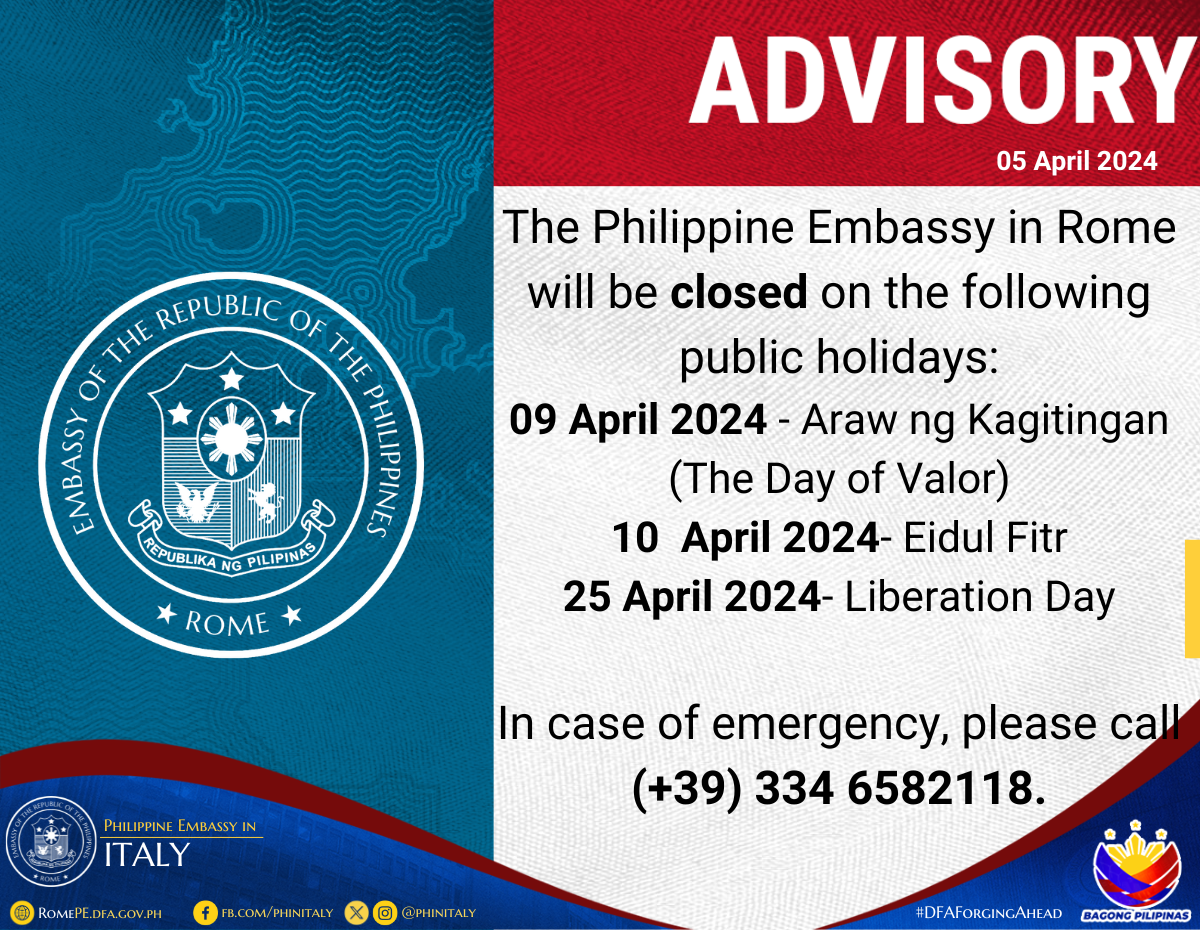 April Advisory