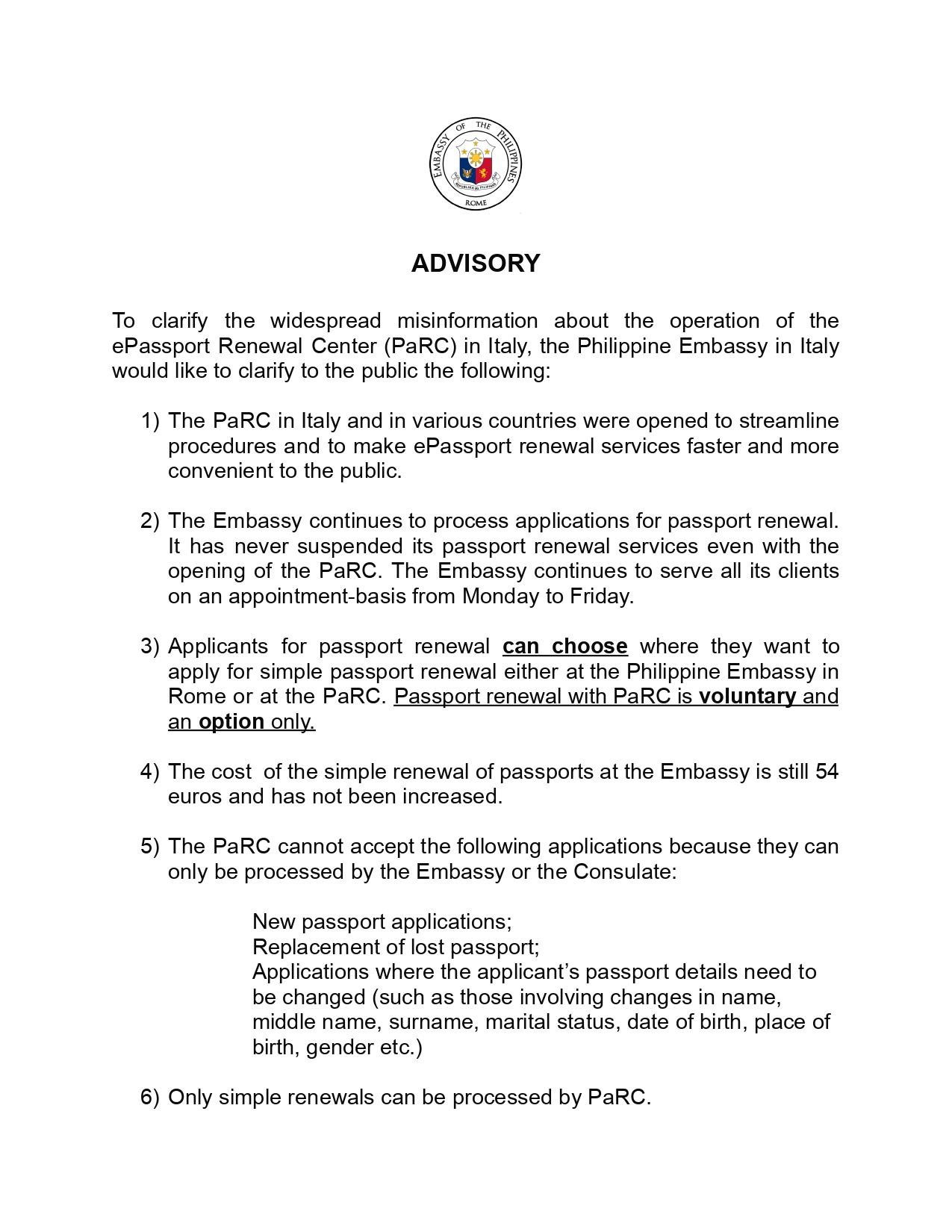 ADVISORY Clarification 2 page 0001