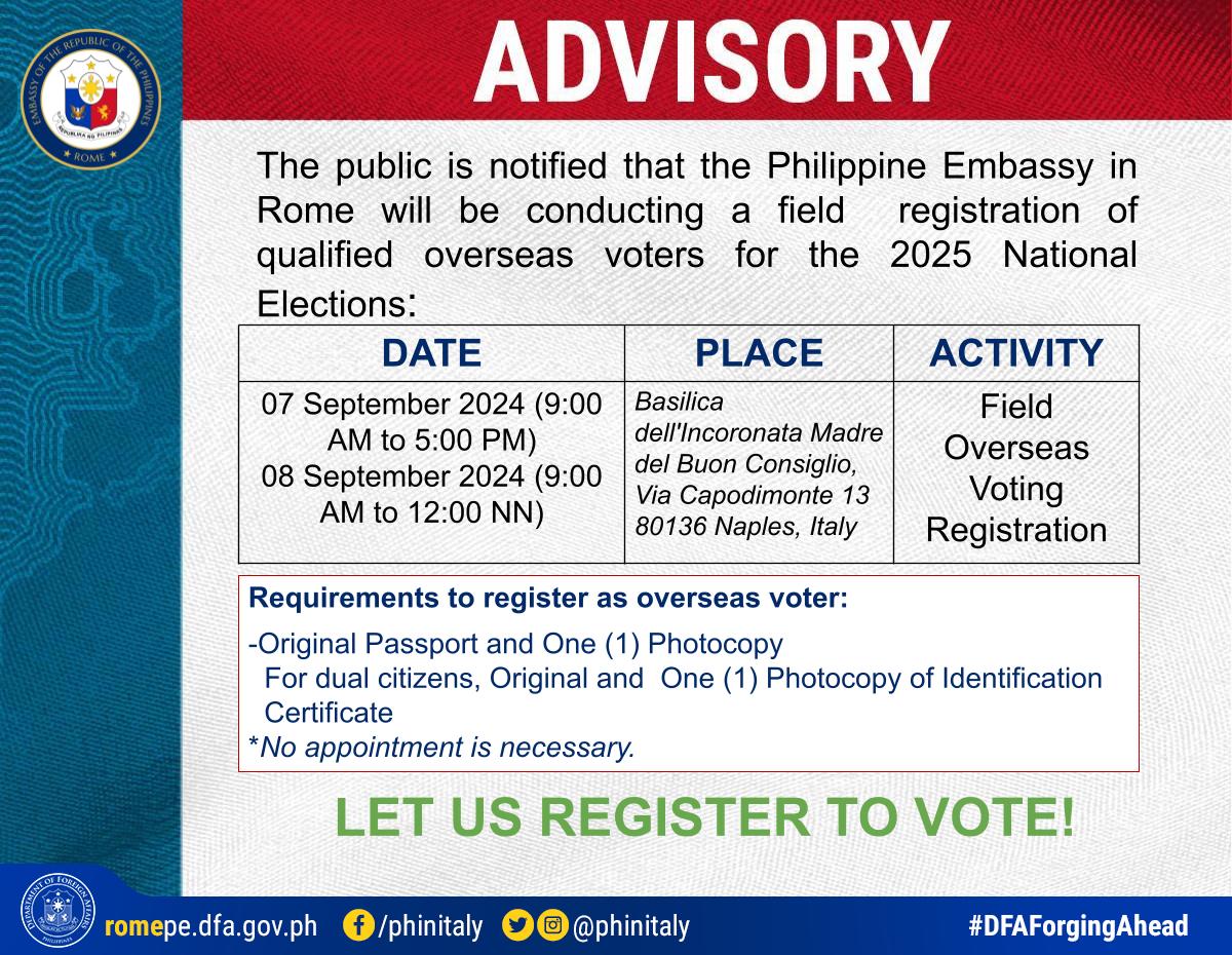 Copy of Advisory on Field Registration in Naples.pptx